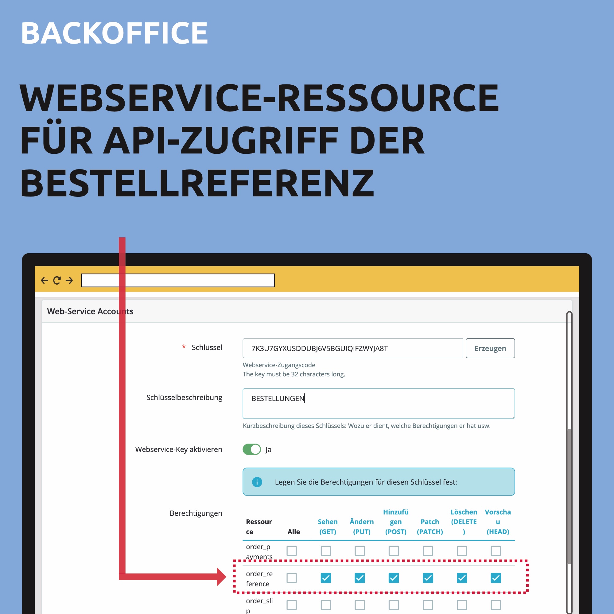 Prestashop Kunden Bestell Referenz im Checkout - Webservice API